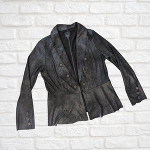 YEST faux suede jacket - lightweight - Black - Size 12